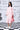 Heart Print Relax Fit Dress- Coral Peach