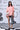 Rabbit Text Free size Shirt- Coral Peach