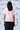 Stylish women coral peach cotton t-shirt UAE with heart pattern by Genes Lecoanet Hemant