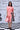 Rabbit Texture Relax Fit Dress- Coral Peach