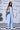 Ikkat Check Relaxed Fit Dungaree- Light Blue