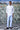 Detachable Ruffle Collar Regular Fit Shirt- White