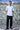 Labyrinth Cotton Regular Fit Shirt- Light Blue