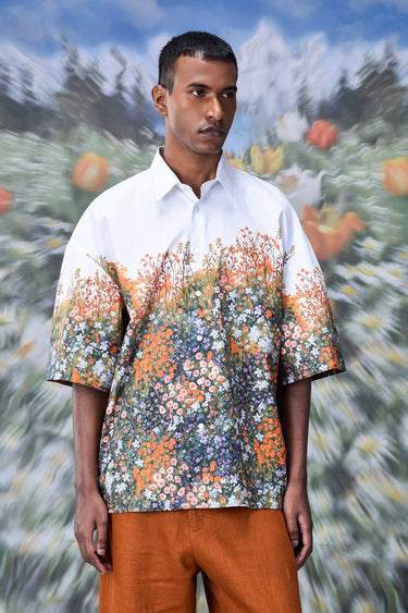 Drop Shoulder Meadow Oversized Shirt