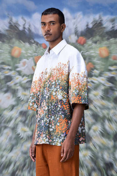 Drop Shoulder Meadow Oversized Shirt