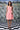 Lace up Slim fit Dress- Coral Peach