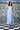 Playing Card Maxi A-Line Dress- Light Blue