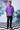 Lavender Graffiti Oversized Shirt