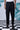 Cotton Twill Carrot Fit Pants- Black