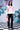 Anemone Flower Regular Fit Top- White Coral