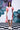 Anemone Flower Regular Fit Dress- White Coral
