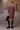 Textured Cherry Lacquer Yoke Dress