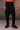 Relaxed Black Textured Harem Pants
