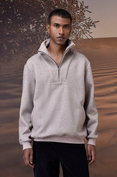 Mastic Double Layer Fleece Half-Zip Sweatshirt