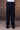 Navy Poly Viscose Lycra Cargo