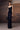 Deep Navy Viscose Satin Cowl Neck Gown