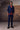 Structured Navy Moto-Collar Jacket