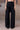 Women black wide leg trousers, premium poly wool designer pants UAE