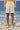 Beige Premium Cotton Bold Stripe Easy-Fit Shorts