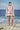 Premium sheer organza hoodie in mastic beige with abstract print design