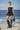 Black poly viscose skirt for women with minimal clean design