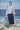 Premium cotton pinstripe boxy jacket for women with tailored design