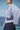 Premium cotton pinstripe jacket for women styled for workwear