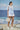 Embroidered Puff-Sleeve Top in Premium Cotton Poplin & Organza β Light Blue
