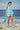 Flared Halter Top in Premium Cotton Poplin with Floral Print
