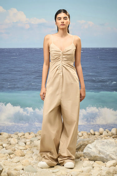Mastic Premium Cotton Poplin Spaghetti Strap Dress