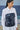 Navy poly viscose tube top for women styled for evening wear