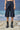 Navy Premium Poly Viscose Relaxed Culottes