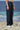 Navy trousers for women with straight fit and streamlined silhouette
