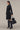 Women's Premium Black Cutwork Embroidered Coat Dress
