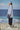 Oversized shirt for women with pointed collar and button-down design