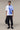 Premium Draped Print T-Shirt in White