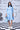 Sequin Placket Relax Fit Dress- Light Blue