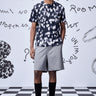 Black cotton heart print t-shirt for men by Genes Lecoanet Hemant UAE