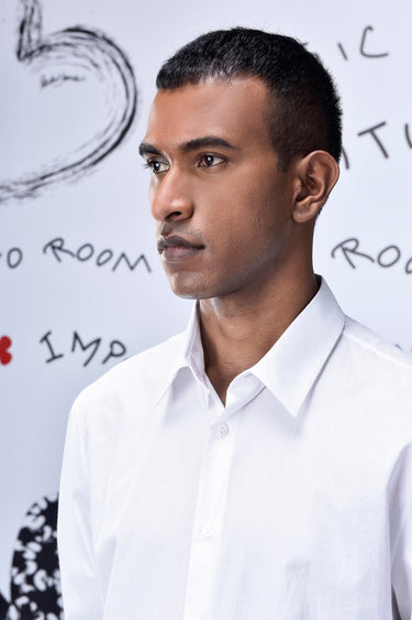 Malmal Formal Regular Fit Shirt- White