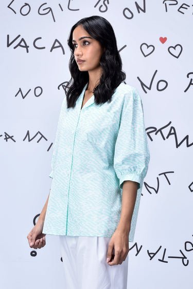 Labyrinth Print Relax Fit Shirt
