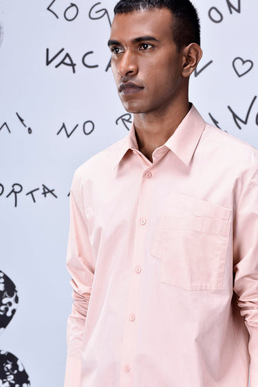 Overlapping Pocket Regular Fit Shirt