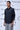 Garden Thread Embroidery Regular Fit Shirt- Black