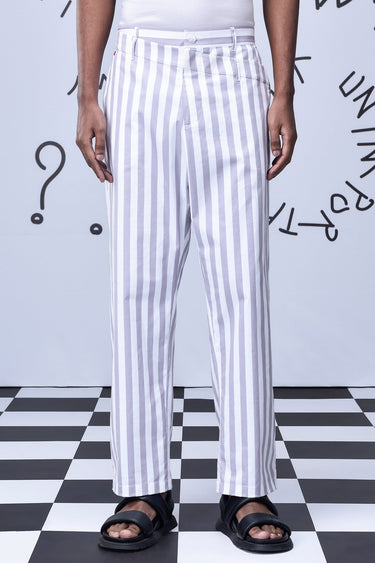 Chess Board Stripe Pants