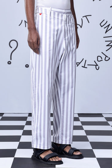 Chess Board Stripe Pants