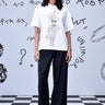 White cotton graphic t-shirt for women by Genes Lecoanet Hemant UAE