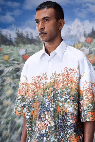 Drop Shoulder Meadow Oversized Shirt