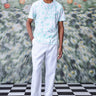 White cotton heart print t-shirt for men by Genes Lecoanet Hemant UAE