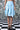 Deconstructed Stripe Skirt- Blue Green