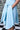 Deconstructed Stripe Skirt- Blue Green
