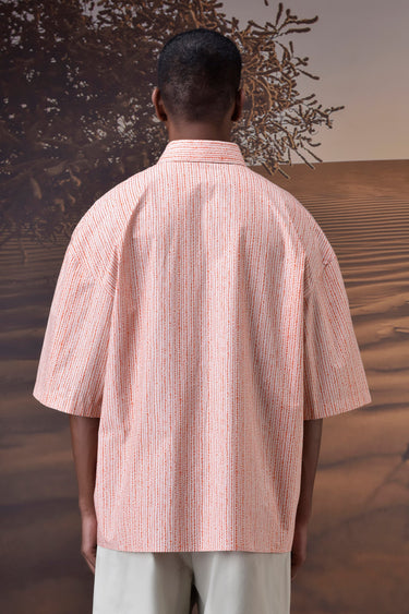 Beige Dot Pattern Shirt